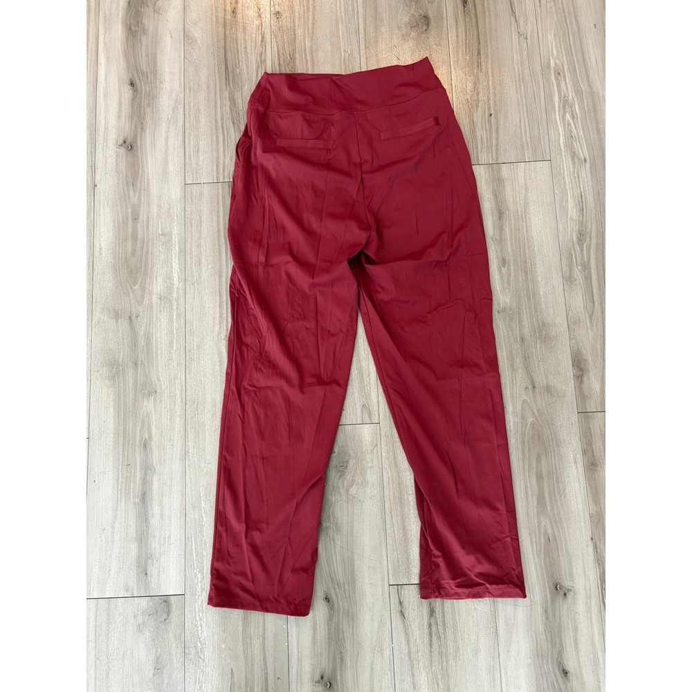 Lululemon High Rise Straight Leg Performance Pants Dark Red Burgundy Womens